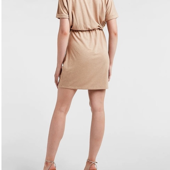 Express Tan Mini Dress Size S NWT - Picture 2 of 14